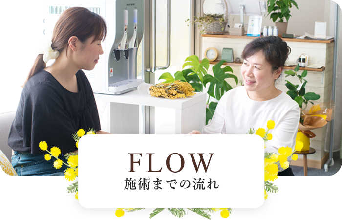 FLOW 施術までの流れ